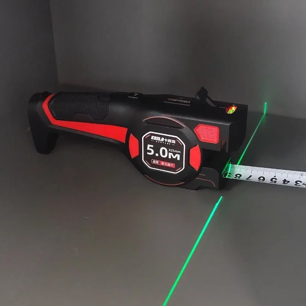 3-in-1 Laser Tape Measure Retractable 5Mx25mm Laser Rangefinder Professional High Precision Electric Measuring Tool Renovation