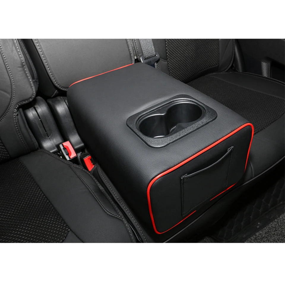 LSGGTIM Boîte Accoudoir Central Voiture - Rangement + Porte-Gobelet - Universel Camion SUV 30x15x38 Cm