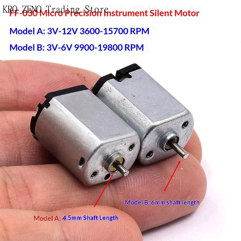 1/5Pcs DC 3V 3.7V 5V 6V 12V High Speed Micro Electric Motor FF-030 Mini Mute 030 Motor DIY Hobby Toy Lock Car AV Device