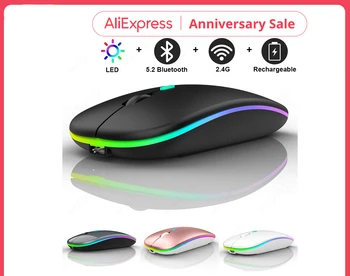 5.2 bt mouse sem fio para apple macbook air xiaomi pro mouse para huawei matebook portátil computador notebook ipad tablet matepad