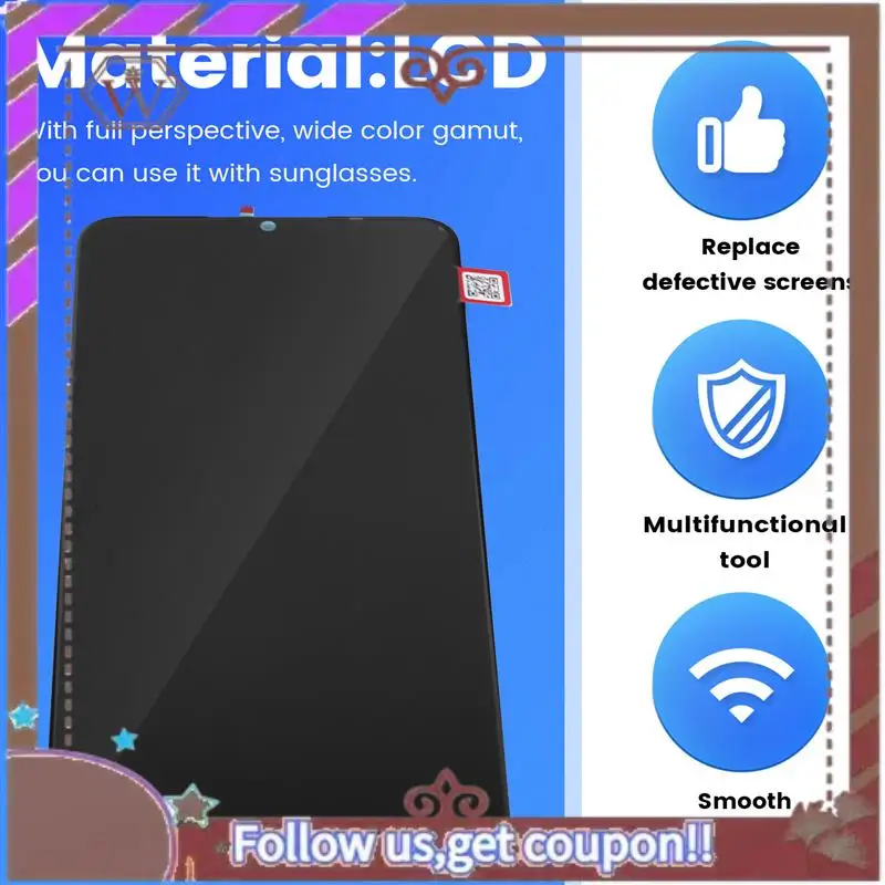 ABBG-5 Pcs Phone Screen Replacement LCD Screen Display Assembly For OPPO A57 A77 A56S A17K A57S A77S Accessories