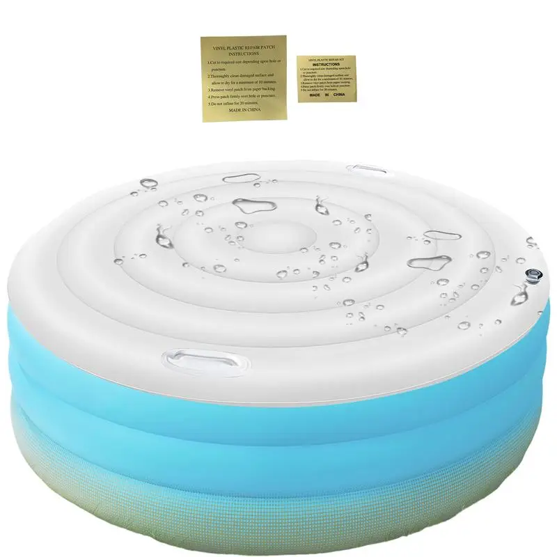160cm Diameter Hot Tub Lid cover Inflatable Energy Saving Round Outdoor Spa Pool Windproof Rain Overflow Thermal Cover