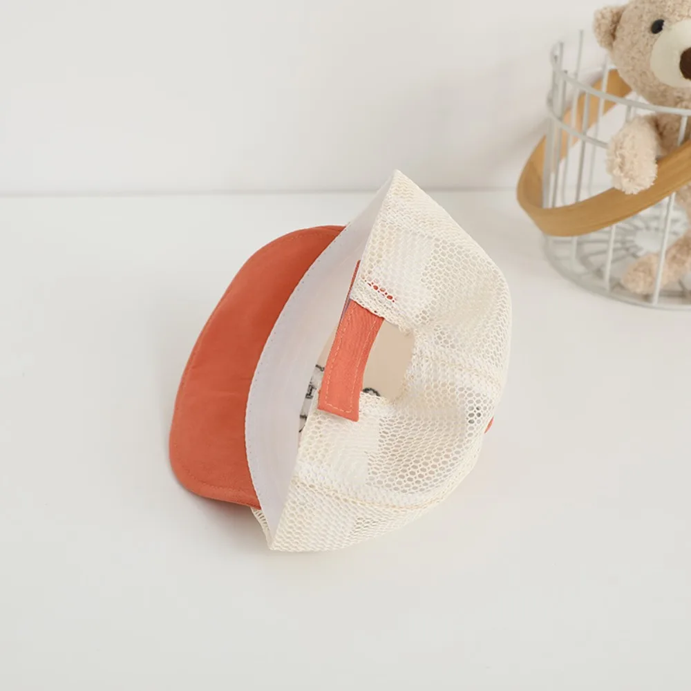 Visiera parasole cappello da sole estate maglia leggera traspirante cuffia per bambini lettera anatra lingua Cap Baby