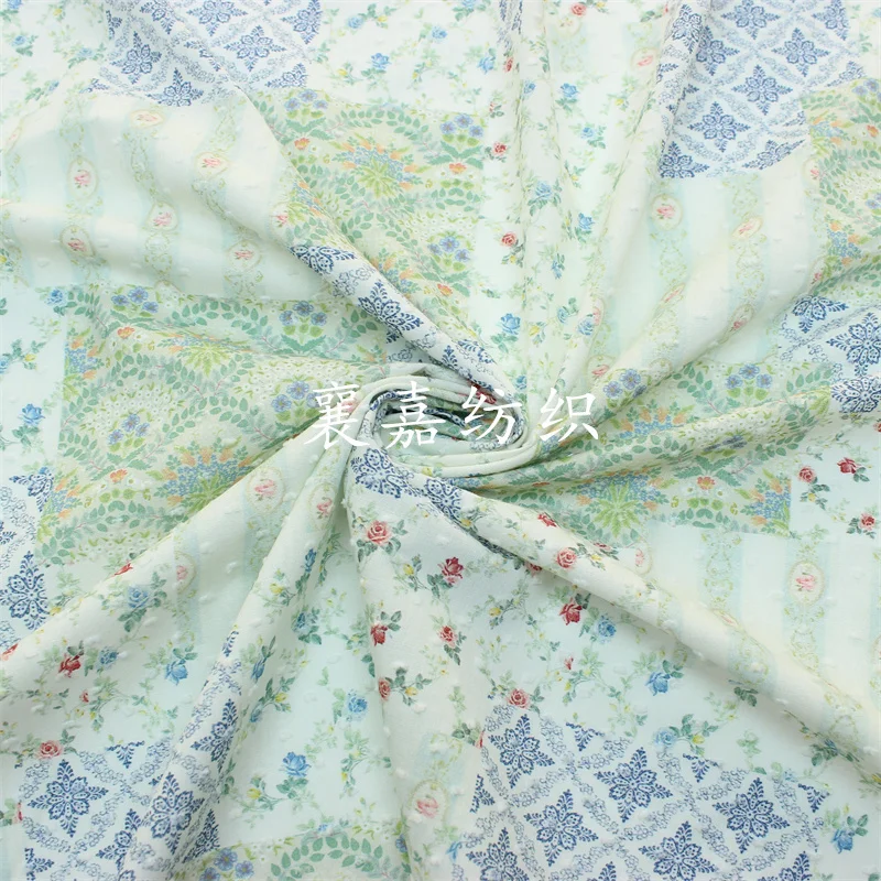 145x50cm Cotton cut Fabrics for DIY Handcrafted Children's Clothing and Dressmaking - Floral Print Patchwork Material