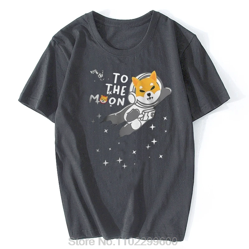 Crypto Shiba Inu Coin Hold To The Moon T-shirt New Arrival Graphic Men Classic Homme Summer Men's Tops Cotton Harajuku T Shirt