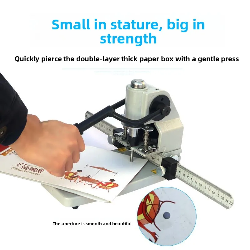 Binders & Stitchers Binding Equipment Single Hole Manual Puncher for Hang Tag Photo Album Recipe Voucher Financial Accounting