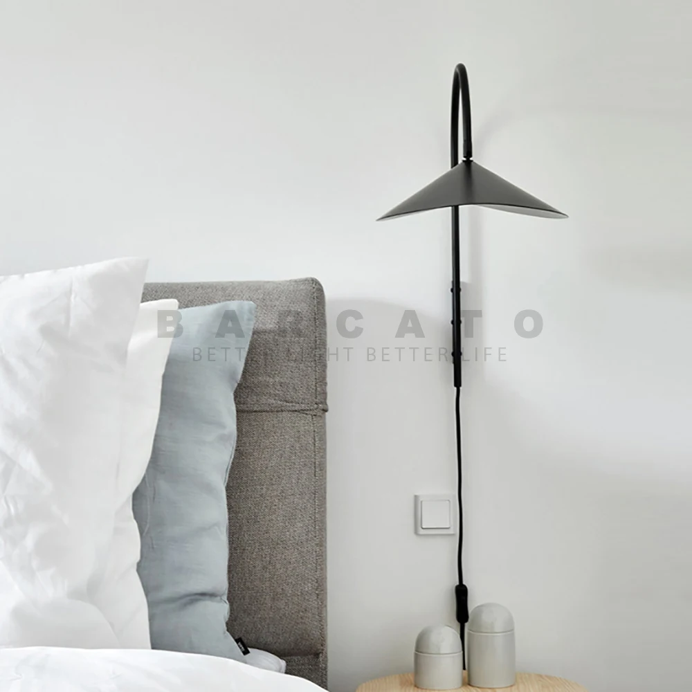 Italian Wall Lights Modern Adjustable Reading Lighting for Beside Bedroom Hotel Living Room Leaf  LED Lighting Home Decoration