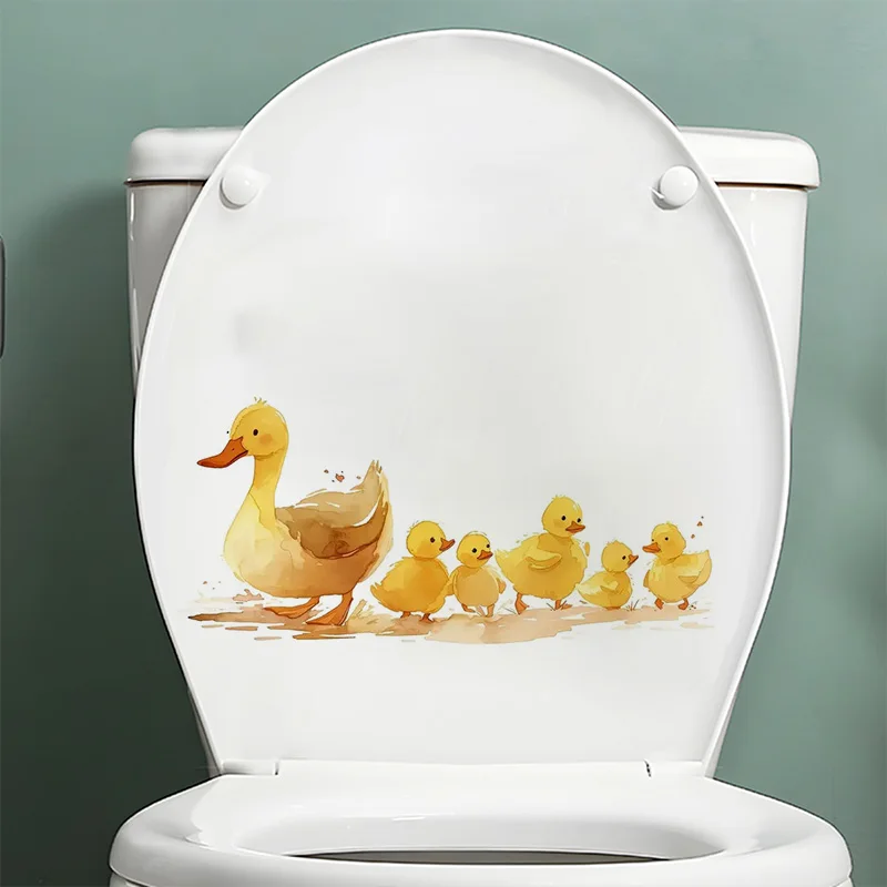 

A Group of Ducks Stickers, Art Wall for Home, Cabinet, Refrigerator, Door, Toilet,Decoration, Vinyl Car Decals, Outdoor Indoor