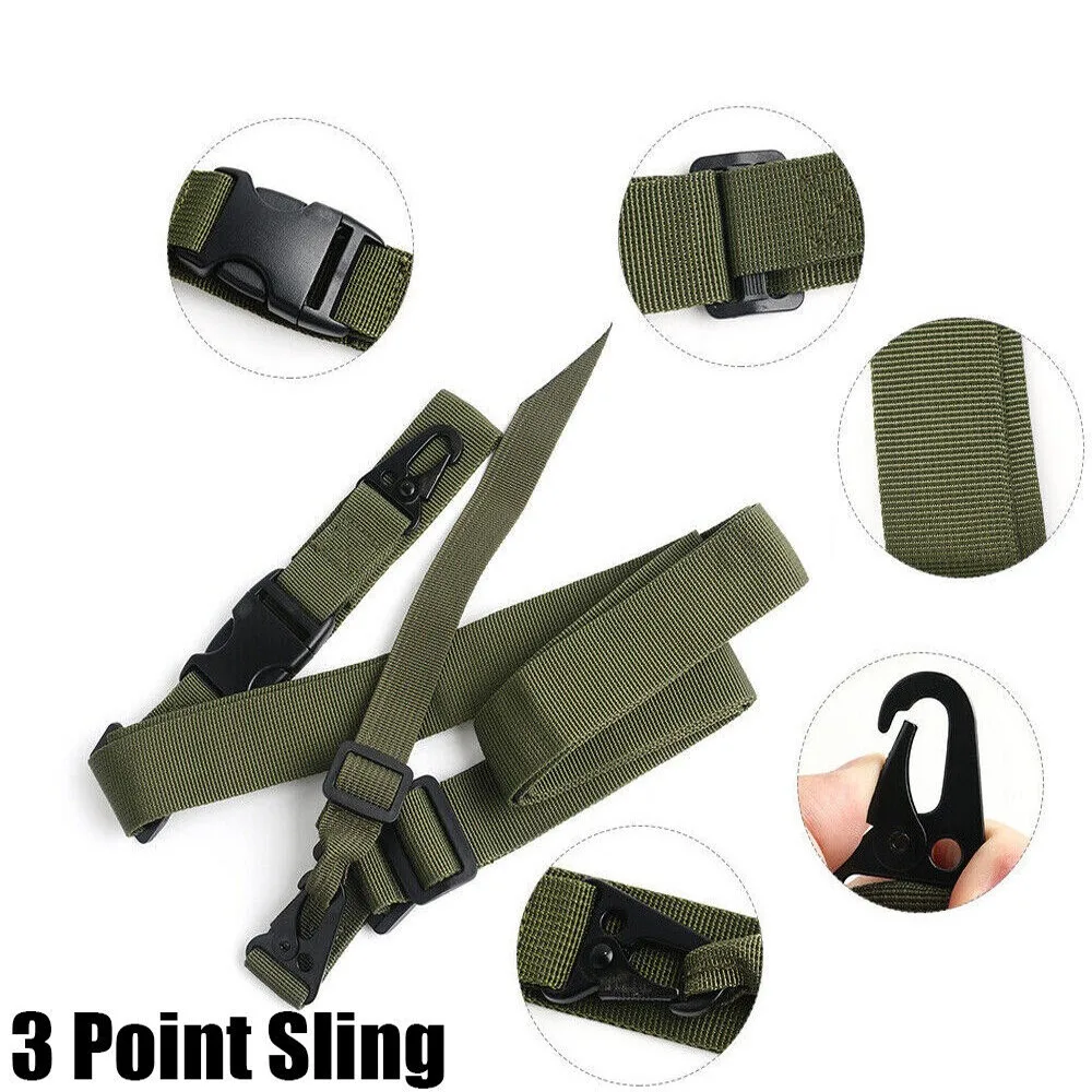 Adjustable Three 3 Point Sling Rifle Gun Strap Tactical Quick Detach QD Mount US hunting accessories