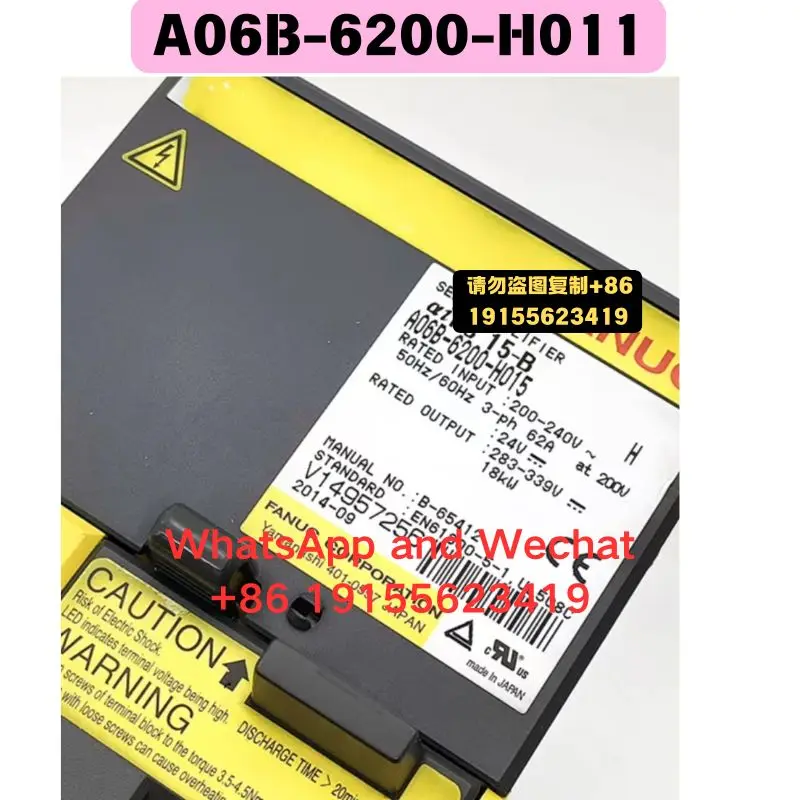 

Used Driver A06B-6200-H011 Functional test OK Quick delivery