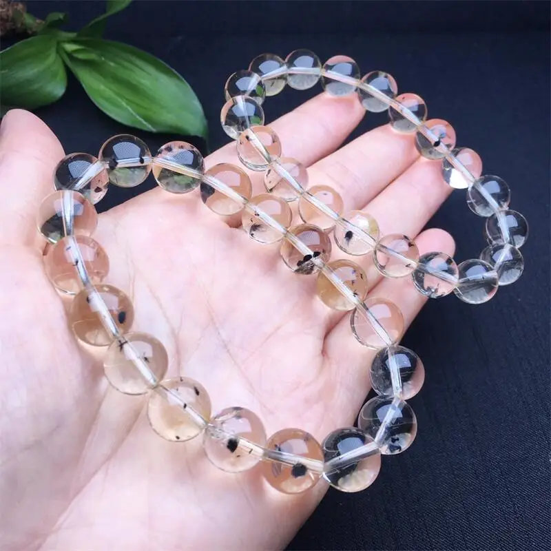 10MM Natural Urchin Quartz Bracelet Fortune Energy Bangle Mineral String Woman Amulet Jewelry Healing Gift 1pcs