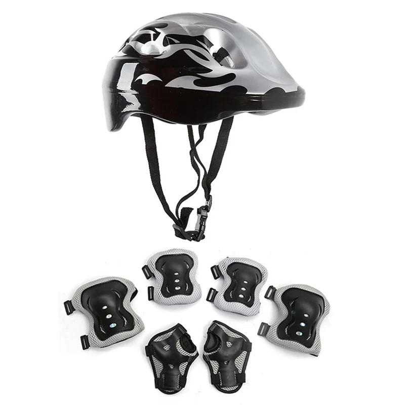 Kinderfietsuitrusting Voor Sportbescherming Helm, Elleboog En Kniebeschermers Jongens Meisjes 456789101112 Jaar Oud Skate Kid