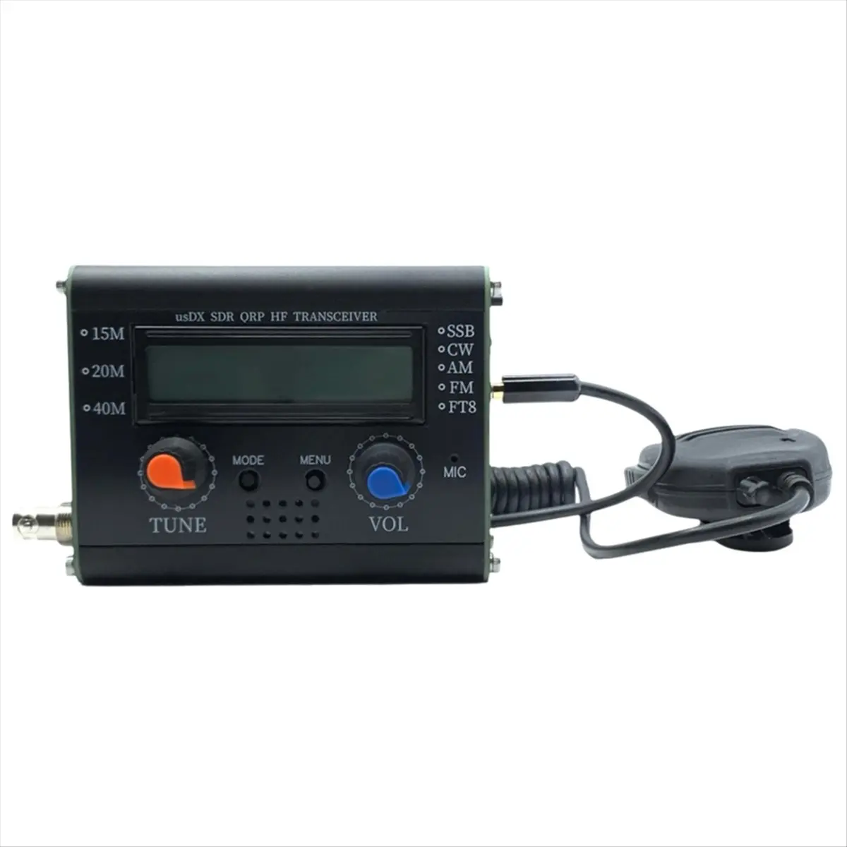 SWXF USDX SDR ORP HF Transceiver R1.02W 5W 40M 15M 20M 3 Band SDR All Mode USB, LSB, CW, HF SSB QRP Transceiver with Mic