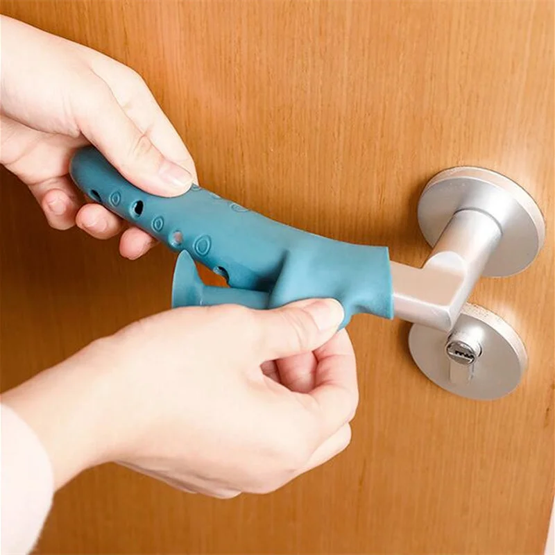 Silicone Room Door Handle Stopper wall protector Anti-collision pad child safety door Knob Cover Sleeve Glove Home Accessories