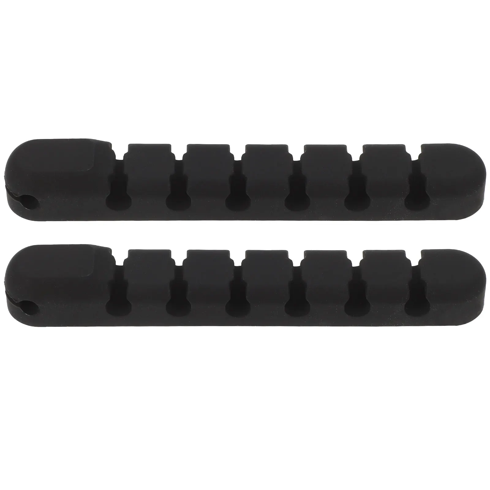 

2Pcs Strong Self Adhesive Cord Organizer Desktop Cable Holder for Data Earphone Network Keyboard Cables Cord Keeper Wire