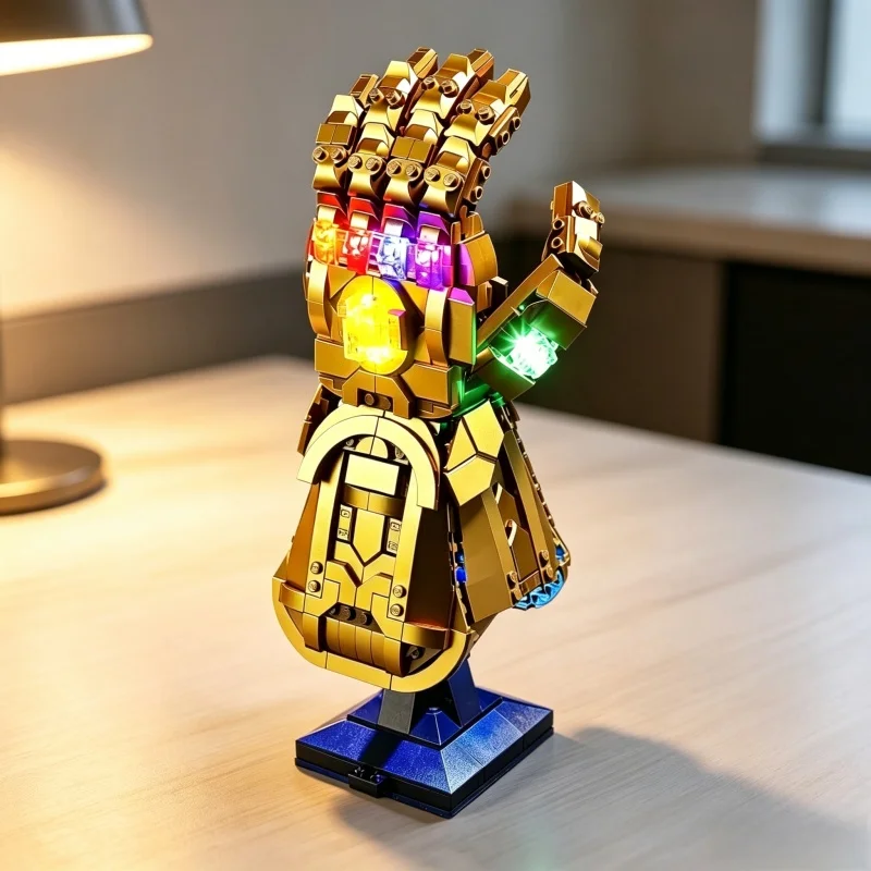 

LED Light Kit Set Compatible with 76191 Golden Infinity Gauntlet Creative DIY Lighting Accessories Building Blocks Not Included
