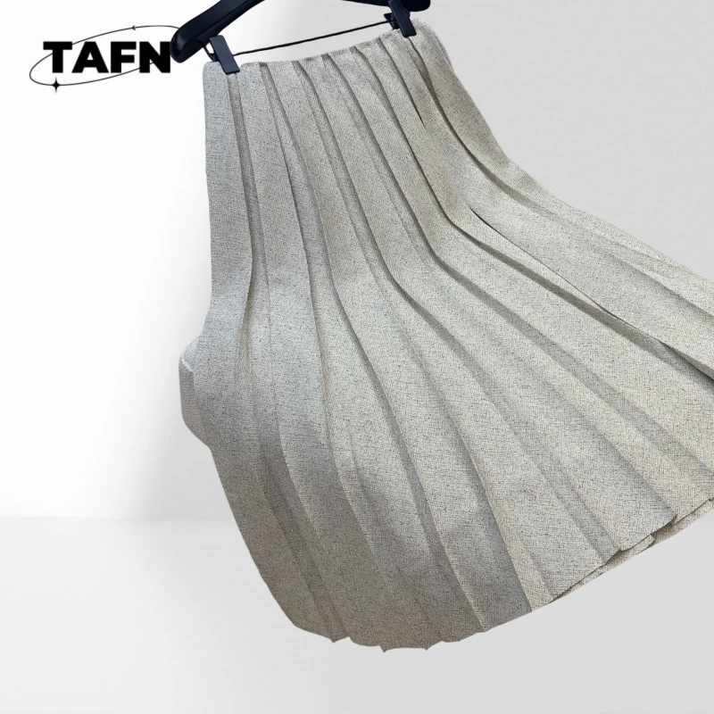 

Модная женская юбка, однотонная юбка миди, повседневный стиль, элегантная женская юбка из мягкой ткани, юбка миди с высокой талией BB1803