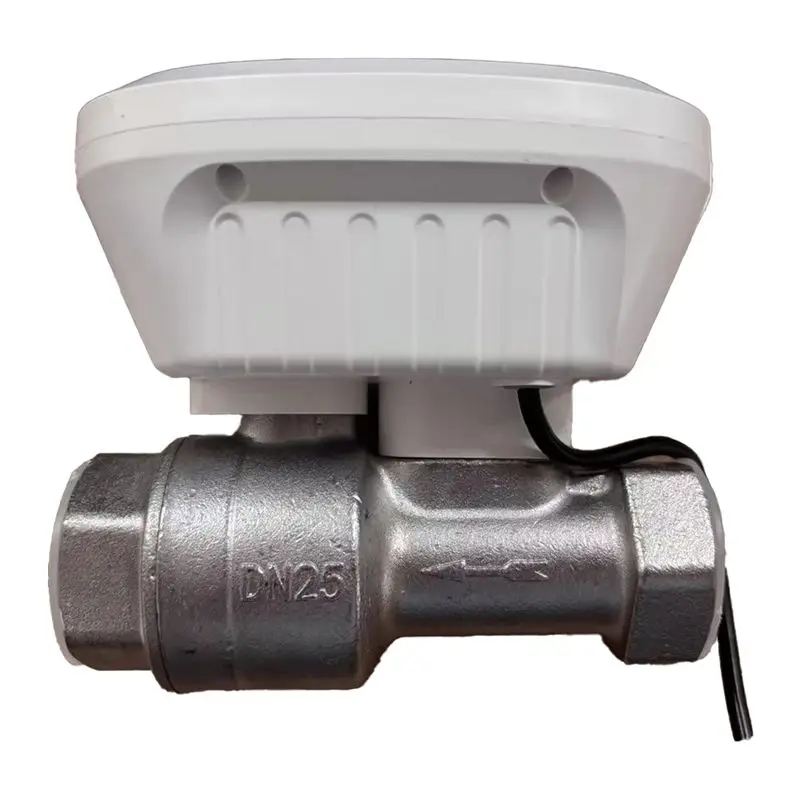 AB46-Tuya Smart Wifi Water Valve Water Meter Water Flow Rate Controller Water Temperature Display Controller US PLUG