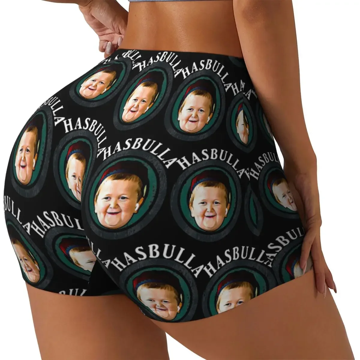 Custom Funny Hasbulla Magomedov Hasbullah Smile Classic Women Gym Workout Running Shorts Athletic Volleyball Biker Yoga Shorts