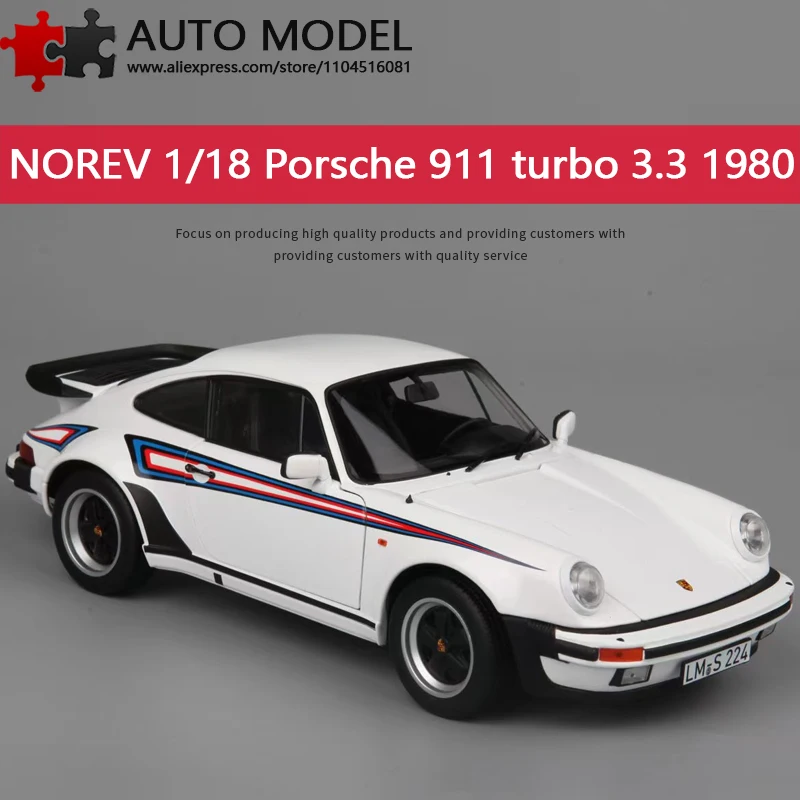 

Porsche 911 Turbo 3.3 930 992 Alloy Car Model Open the Doors Norev 1:18 Diecast Scale Metal Model Adult Toy real scale collection vehicles