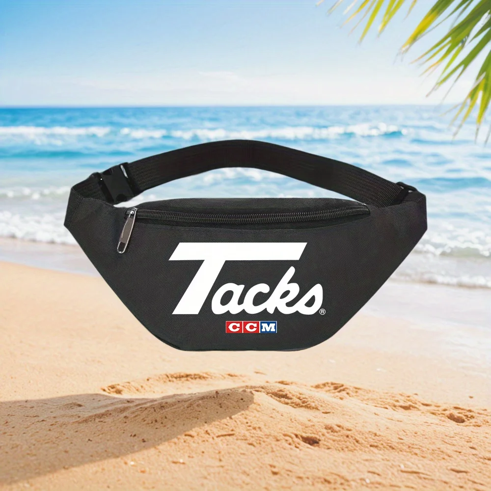 Tacks CCM Hockey Equipment Brand Logo Waist Backpack Crossbody Chest Bag Street Casual Sporty Fashionable Simple Unique Printed