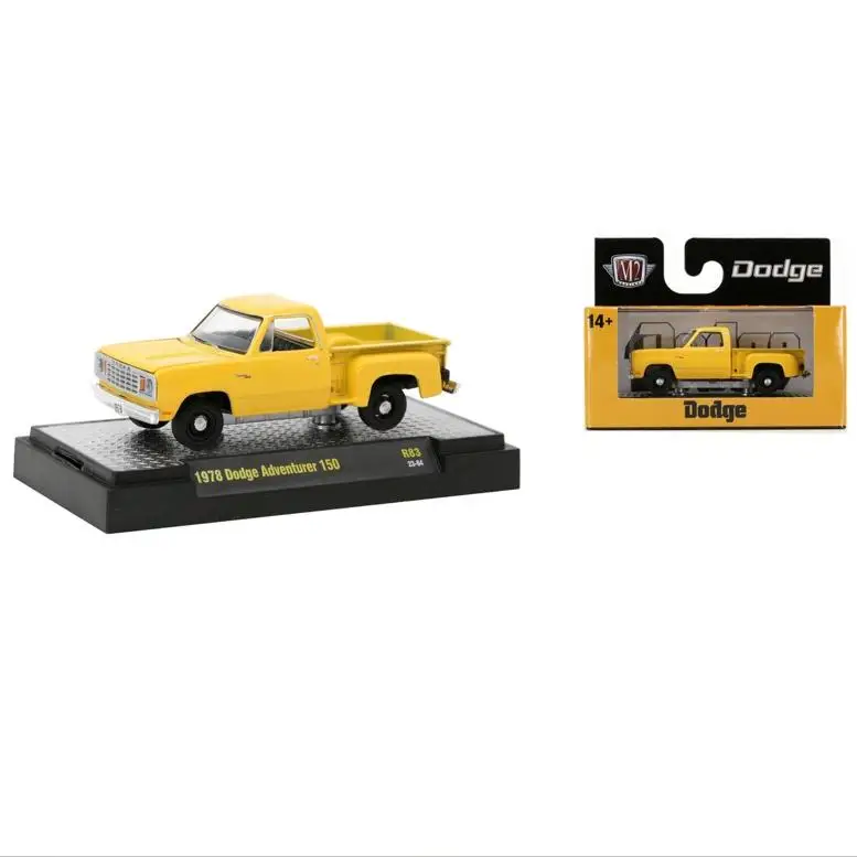 M2 machines 1/64 1978 Dodge Adventurer 150 Die-cast alloy car model collection display child gift