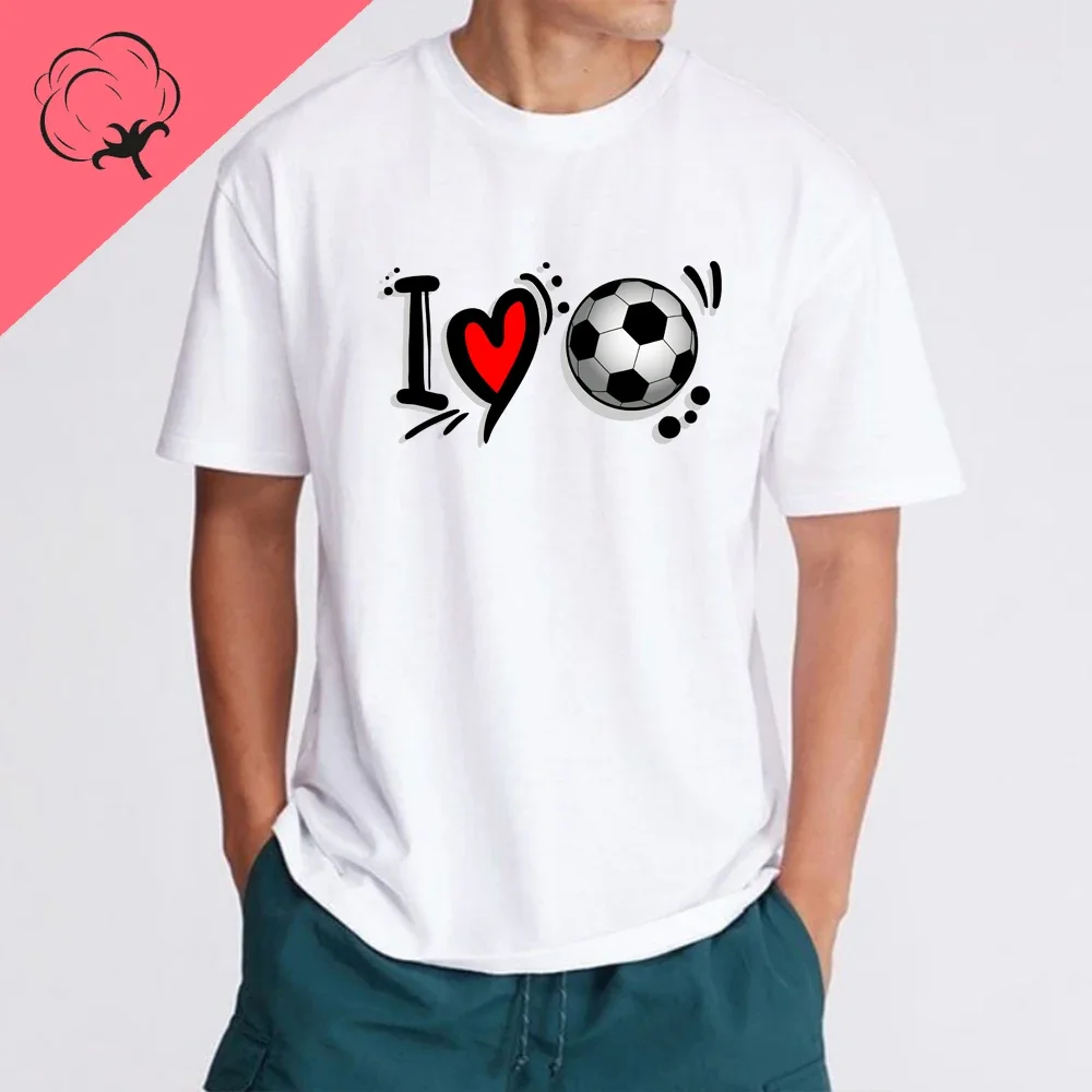 

Футбольные топы для болельщиков, уличная одежда Futebol Strong Heart, мужские футболки для мальчиков и девочек, футболка из 100% хлопка, спортивная одежда, винтажная мужская одежда