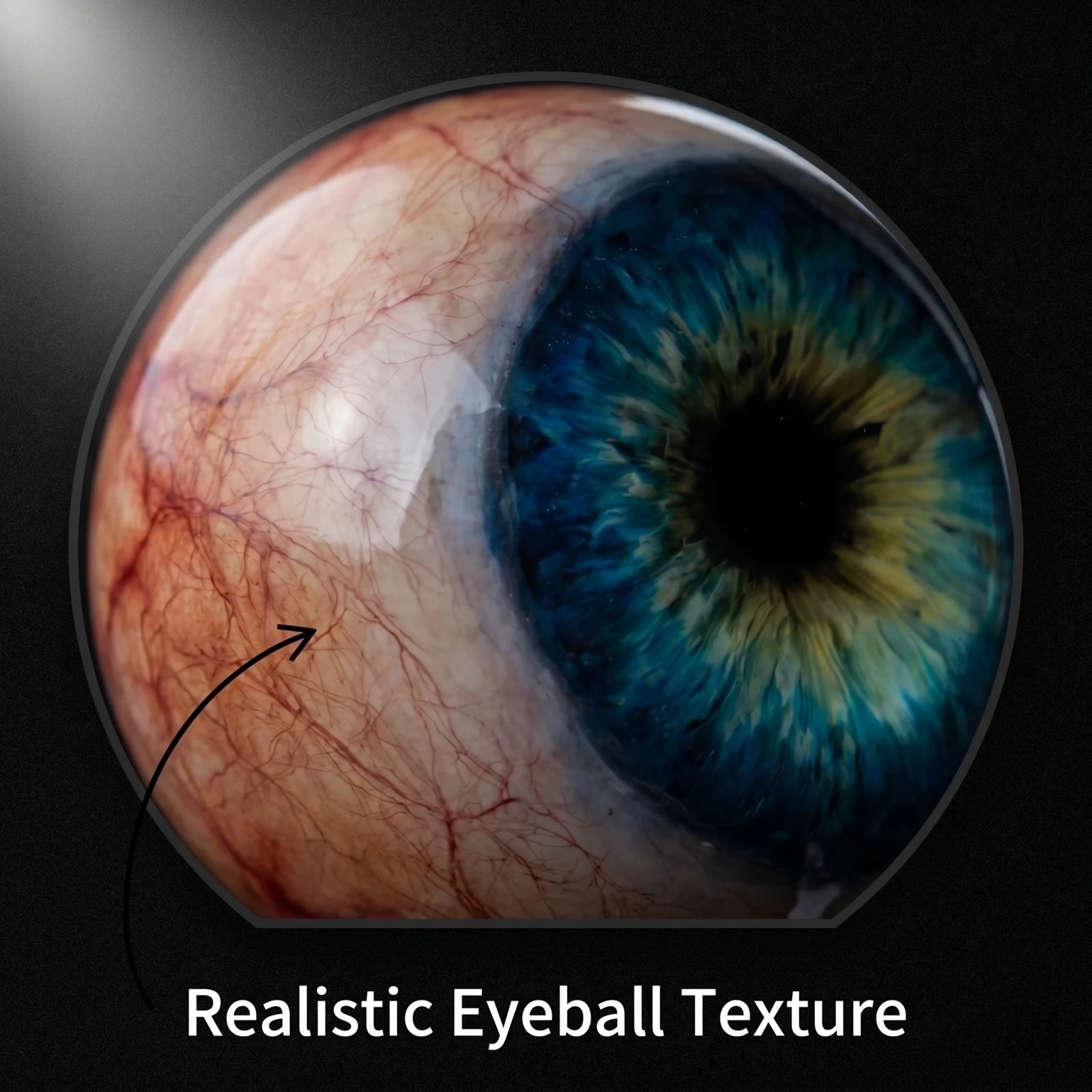 Hyper Realistic Monster Eye Decoration Scary Eyeball Ornament Horror Prop Creepy 3D Eye Figurine for Party and Haunted House