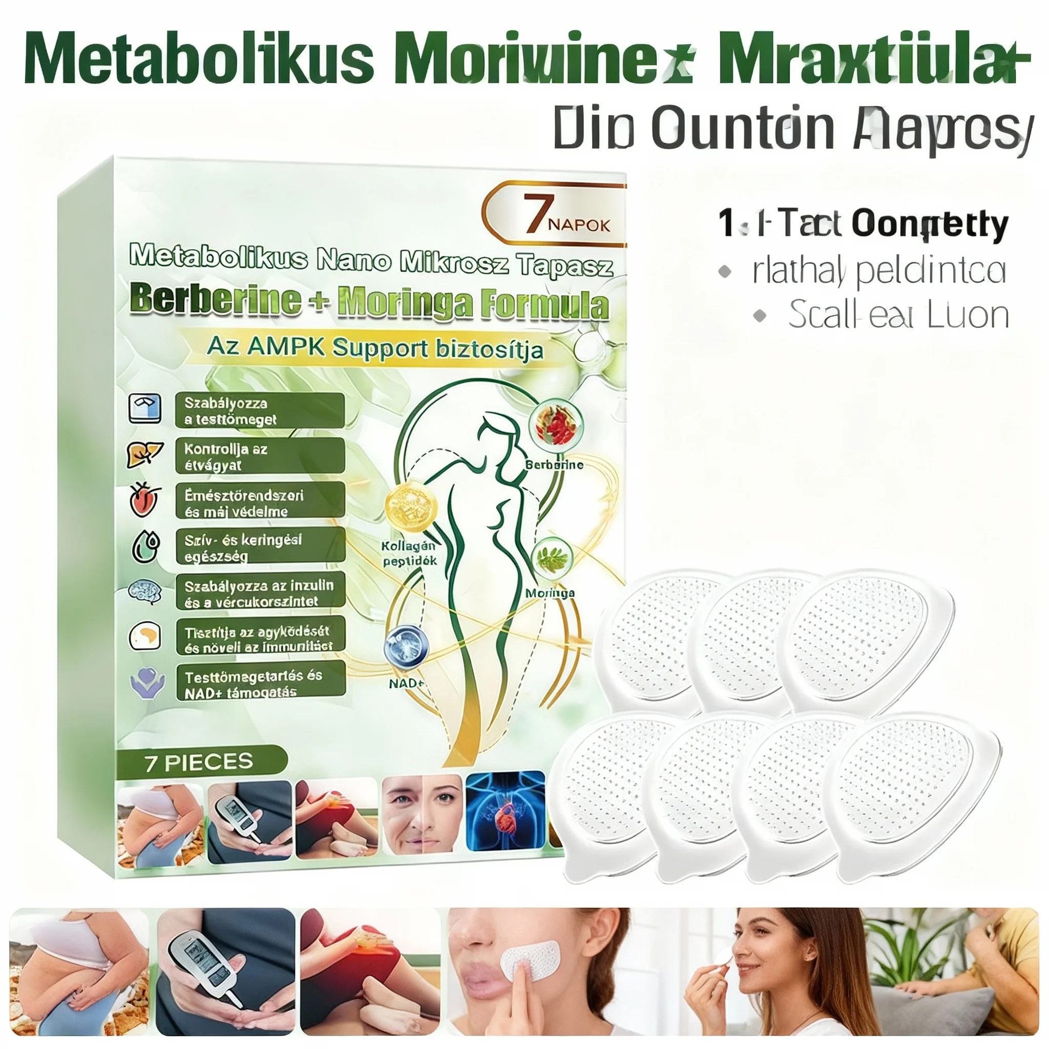 Advanced Nano Microneedle Patch For Body Skin Daily Use External Application Care Sticker Breathable Comfor Adhesion ≤0.3mm