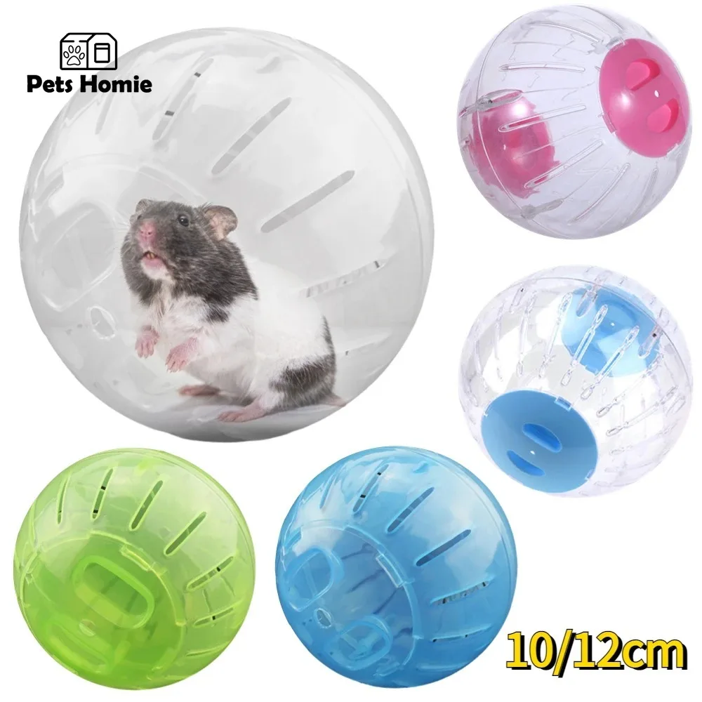 10/12cm Hamster Sport Ball Grounder Rat Small Pet Rodent Mice Jogging Running Hamster Gerbil Exercise Balls Play Toys Accessory