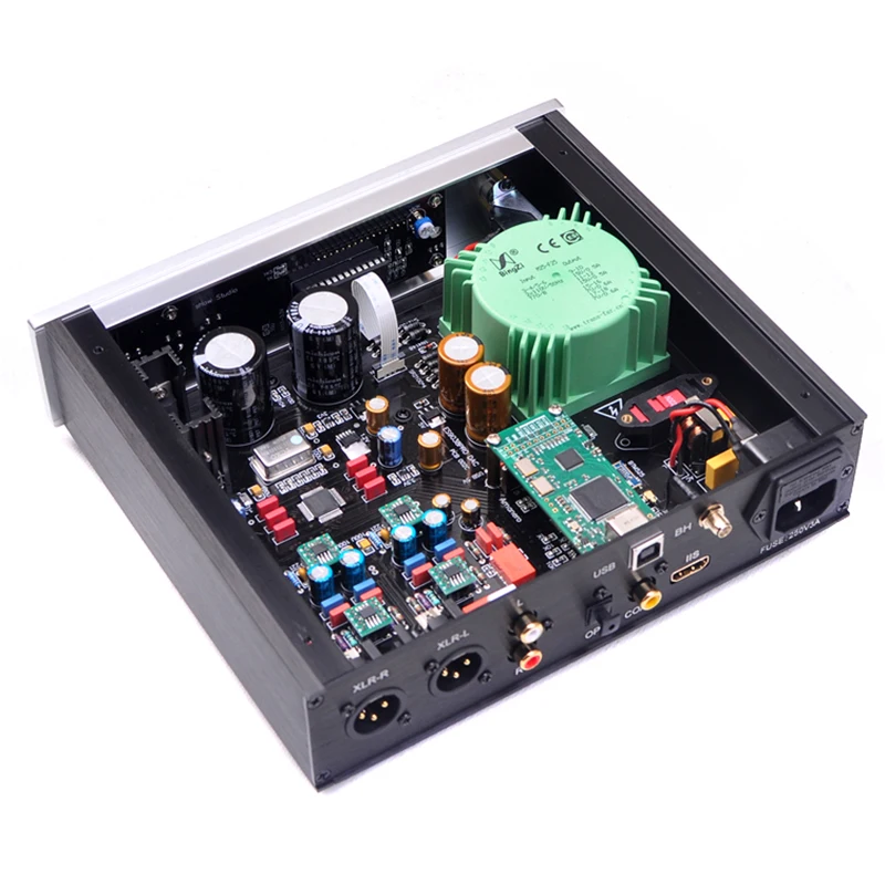 Hi-End AUDIO DAC dari ES9028PRO ES9038PRO DSD Dekoder Amanero Antarmuka USB ES9038 Remote Control Kompatibel dengan Bluetooth