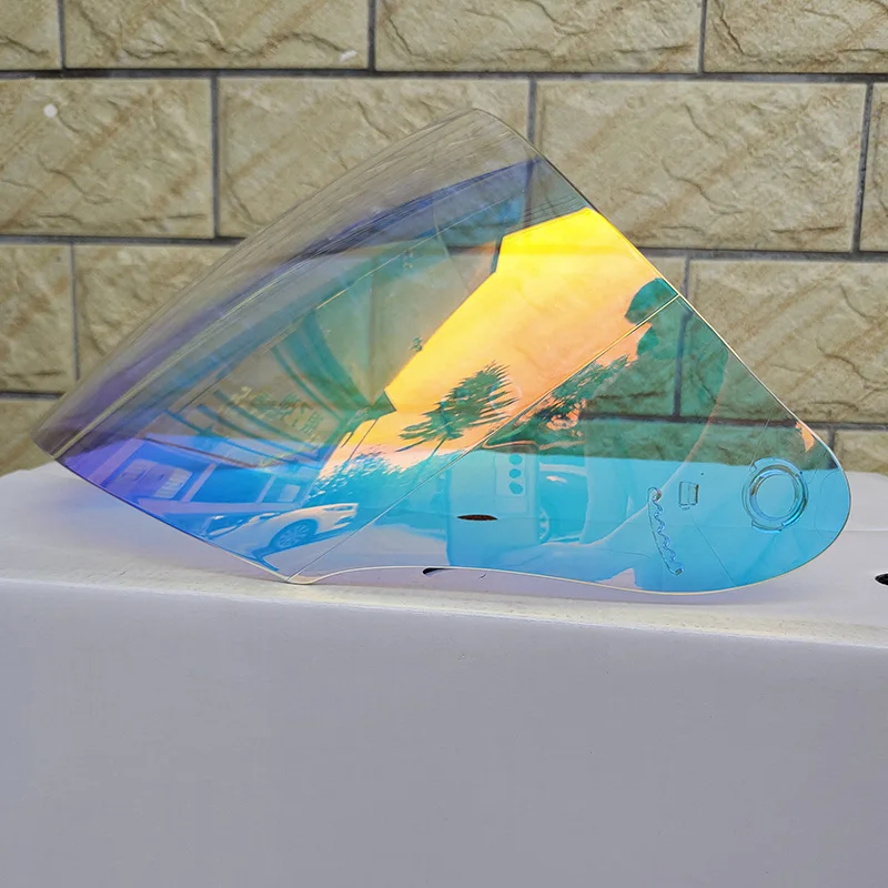 حاجب من الخوذة بنصف مادة الكمبيوتر ، عدسة مناسبة لطراز Malushen 668 أو 669 Ram4 ، أسود قوس قزح واضح أورورا قناع أحمر