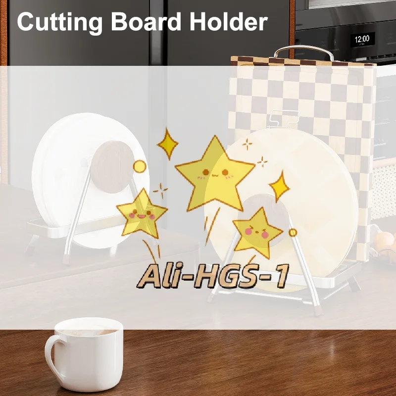 

Stainless Steel Cutting Board & Dish Drying Rack - Rustproof Space Saver for Organized Kitchen Countertops