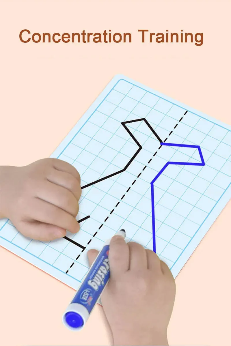 Zahlen Farbe Tracking Spiele Karten Puzzles Futter von Dot Kinder Visuelle Konzentration Training Kinder Frühe Stift Halten Pädagogische – Detail 10