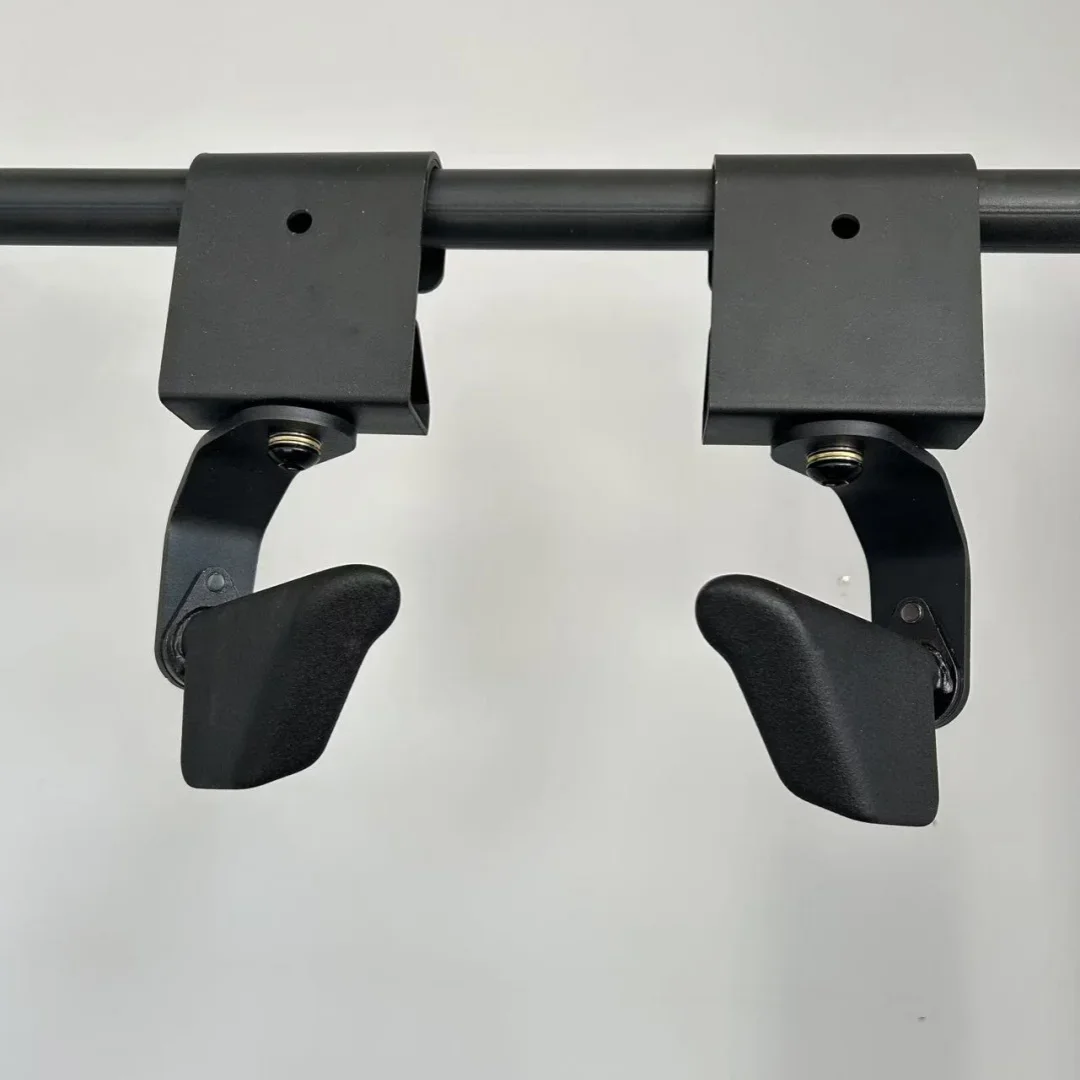 قطعتان من مقابض السحب لأعلى، مقابض شريط المقاومة، مرفق آلة سحب متعددة الأغراض للرافعة المميتة، شريط سحب لصالة الألعاب الرياضية