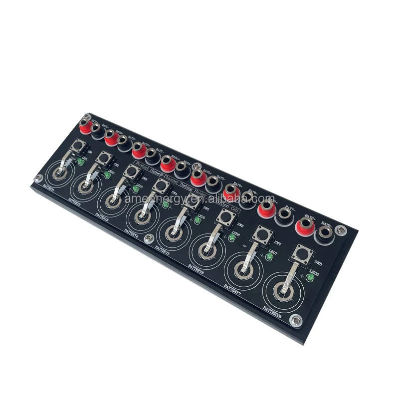 8 Channels Coin Cell Test Clamp Board For Laboratory Research