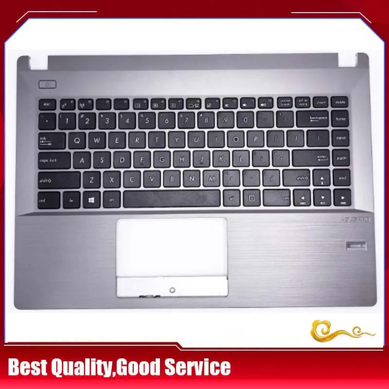 New/org For Asus P2440U P2520 PE452L PRO452 P452LJ PE452SL  PRO454 Palmrest US Keyboard Upper Cover,SILVER