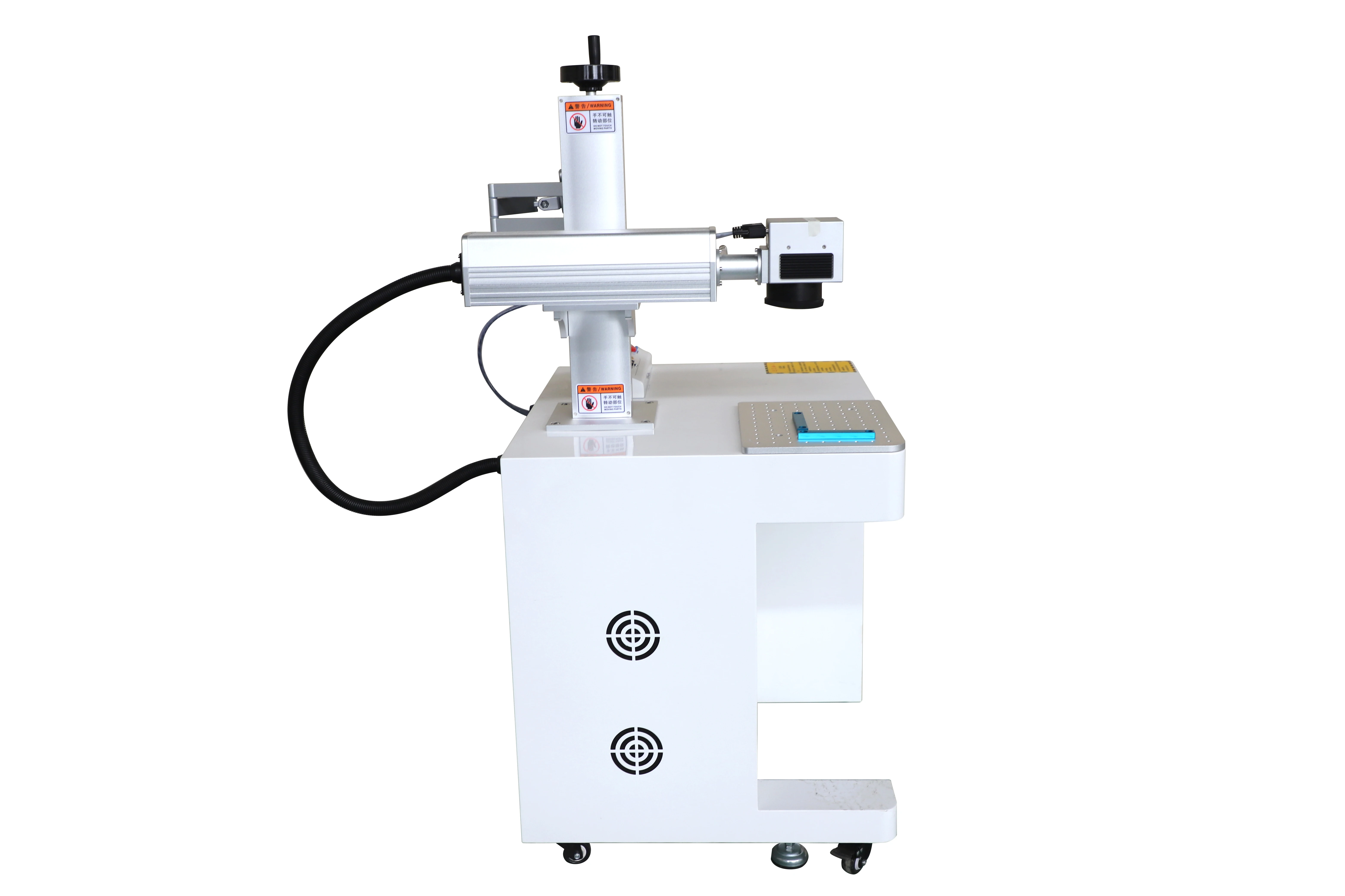 Split Type Portable Small Fiber Laser 100w Max JPT Cnc Desktop Color Fiber Laser Marking Machine For Metal