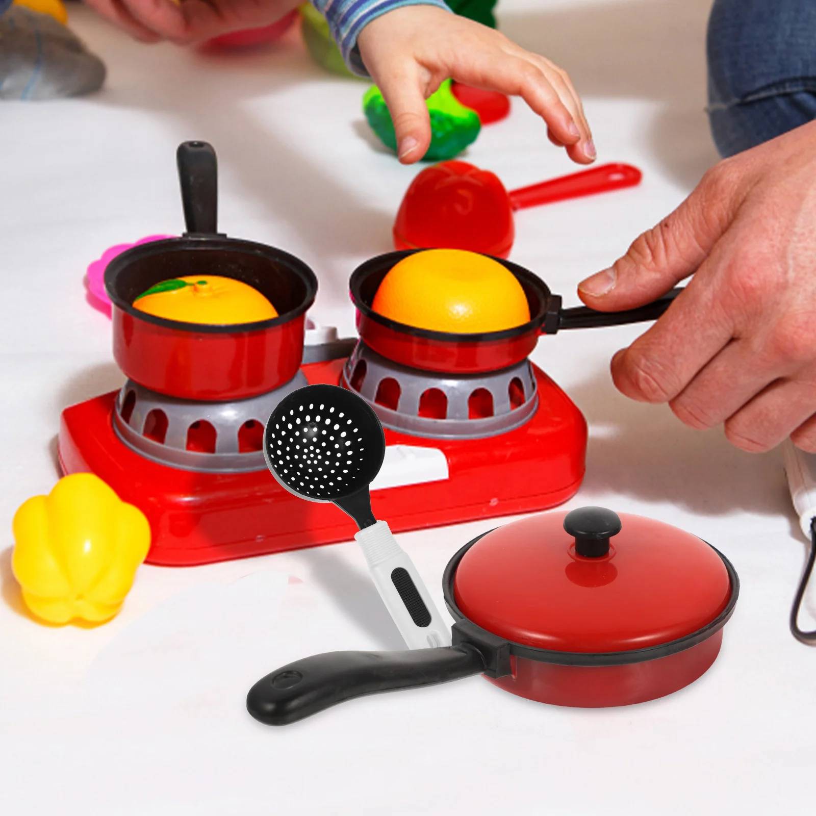 Children Kids Play House Toy Kitchen Utensils Pots Cooking Food Dishes Fun Cookware Tableware toy Kitchenware toy