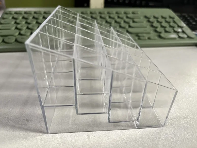1pcs Acrylic Tattoo Ink Cup Clear Crystal Box Makeup Pigment Cups Caps Storage Container Rack Holder Stand 24 Holes