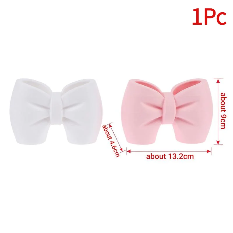 *Bow Shaped Toothpaste Toothbrush Holder Easy Install Large Capacity Multifunctional Bathroom Storage Rack for Home RV Use