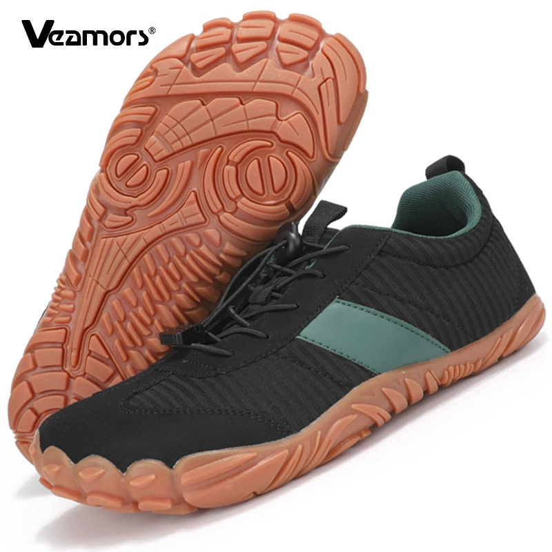 VEAMORS Hiking Shoes Outdoor Sneaker Breathable Climbing Sneaker Unisex Trekking Camping Sport Shoes Exercise Trainers Anti-slip