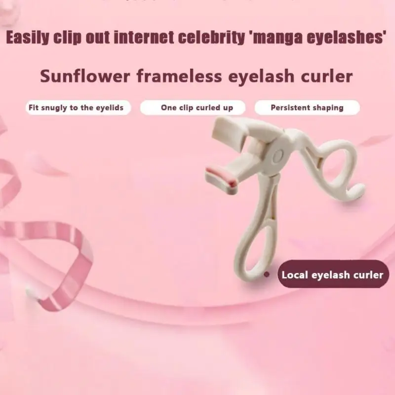 Wide Angle Eyelash Curler High Resilience Silicone Pad Long Lasting Curl 1Pcs for All Eyelash Shapes Women Makeup