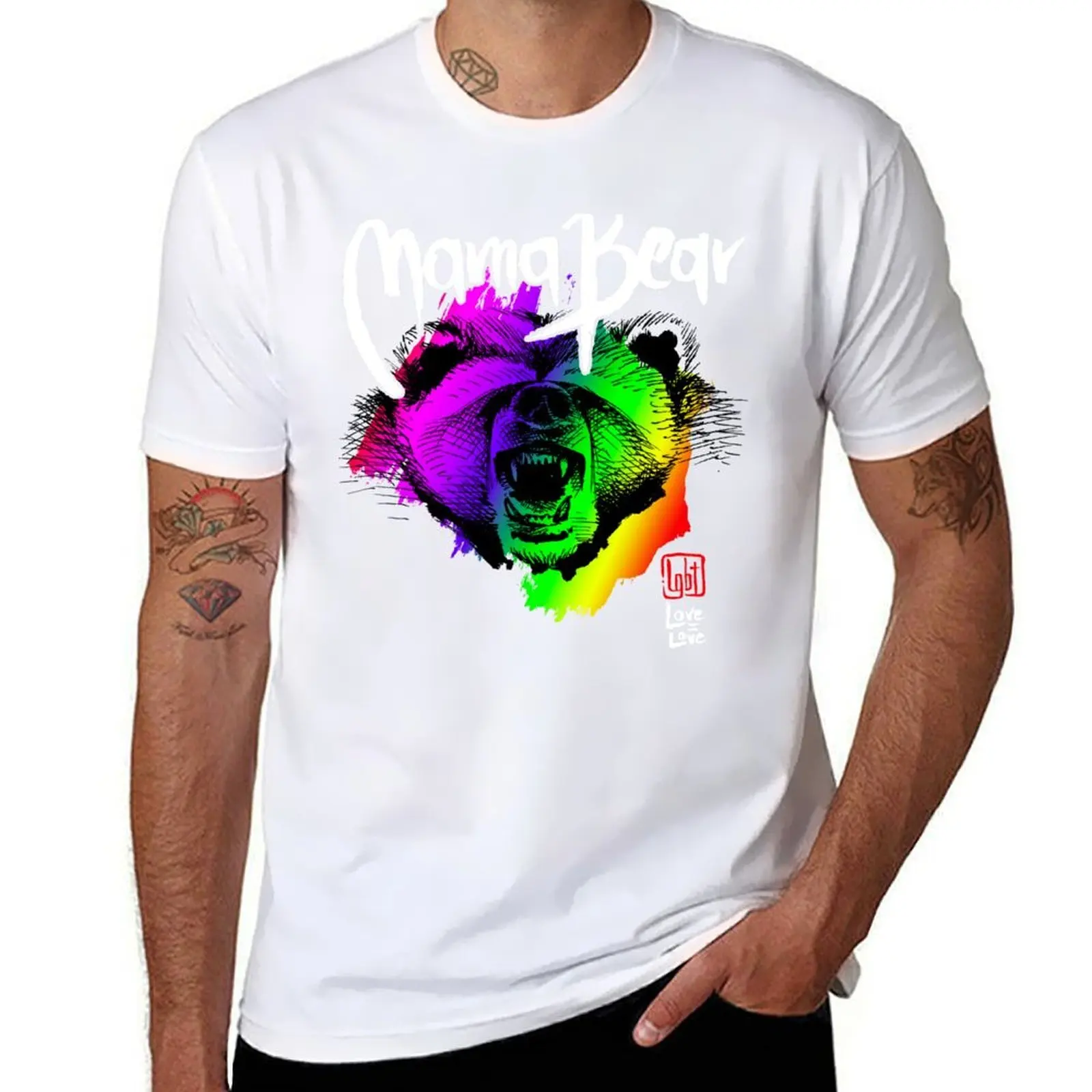 

LGBT Mama Bear Mom T Shirt T-Shirt man t shirts for men t shirts for man cotton T-Shirt