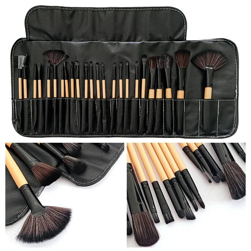 

24/18 pcs Makeup Brush Sets Professional Cosmetics Powder Eye Shadow Blush Kit Kabuki Pinceaux Make Up Tools Maquiagem