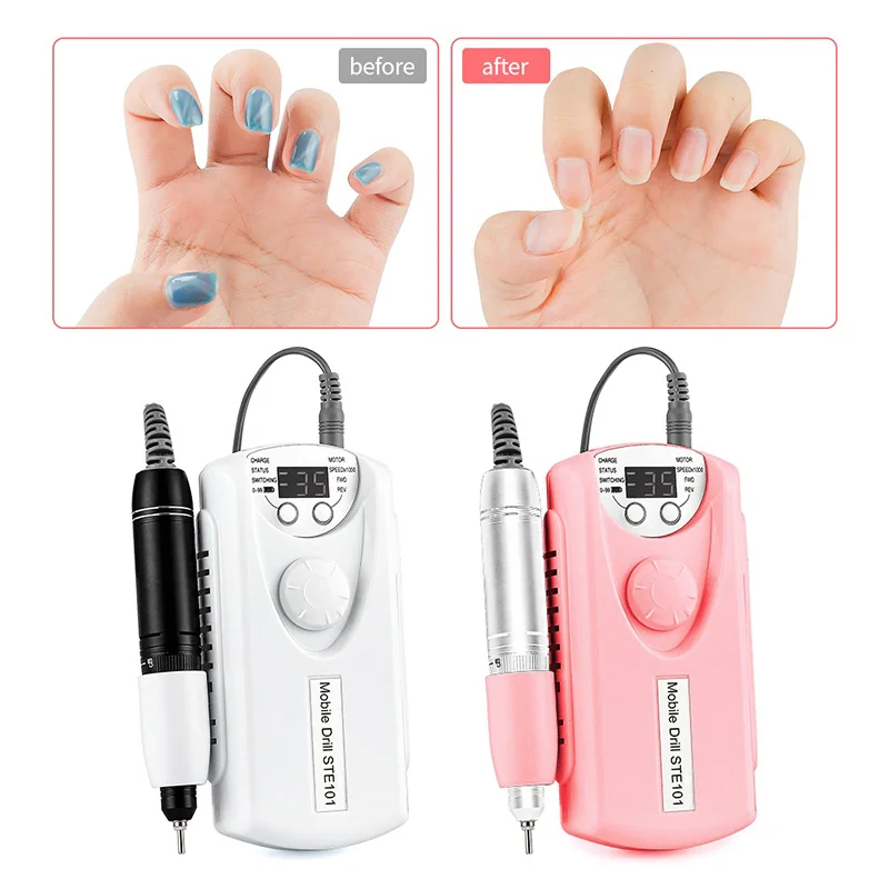 

Nail Dremel Tool Motor 30000 Rpm Electric Nail Sander In Acrigel and Fiber Professional Bivolt for Manicure Nail Drill