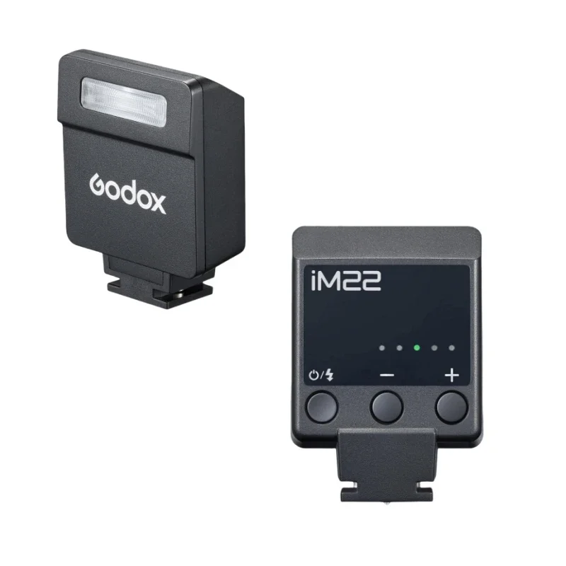 Godox IM20 IM22 Mini Flash Manual Flash for Various Camera Models 5 Output Levels of Power Universal Hot Shoe Mount