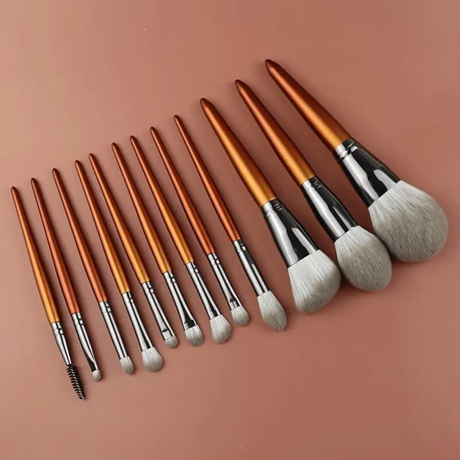 12Pcs Professional Makeup Brushes Set for Flawless Look - Includes Concealers, Foundations, Blending, Eye Shadow, Blush - Comple