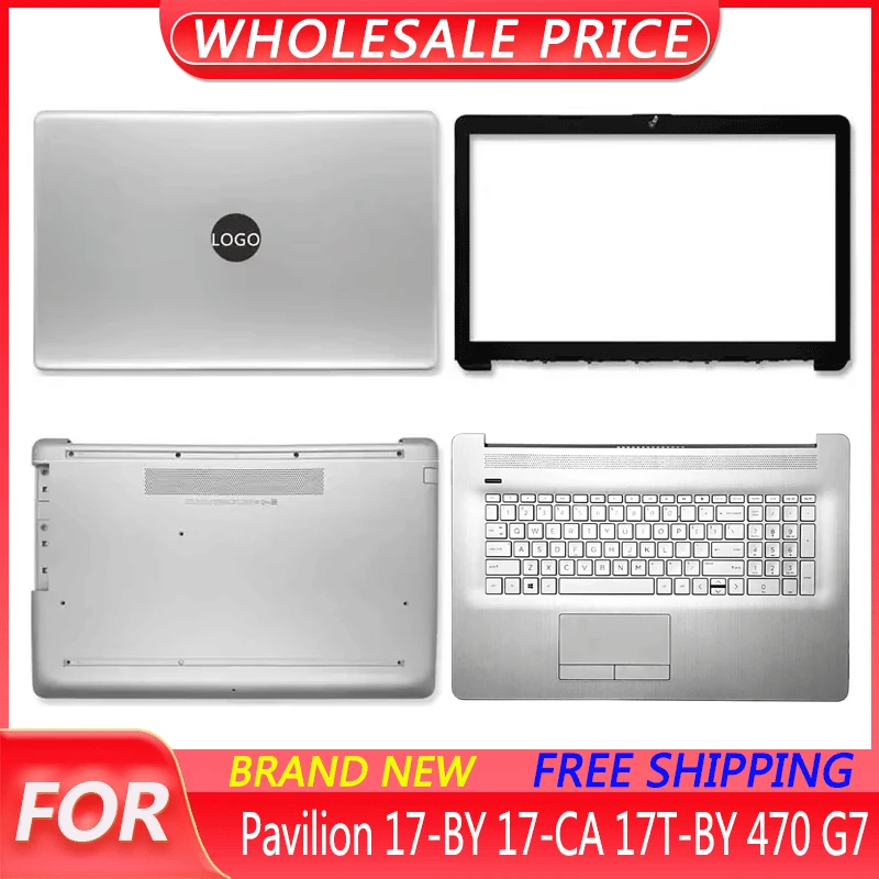 

New For Pavilion 17-BY 17-CA 17T-BY 470 G7 Laptop LCD Back Cover Front Bezel Upper Palmrest Bottom Base Case Keyboard Hinges