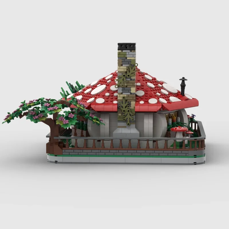 Moc Building Blocks Mushroom House Technology Modular Bricks Model  Gifts Christmas Toys DIY Sets Assembly